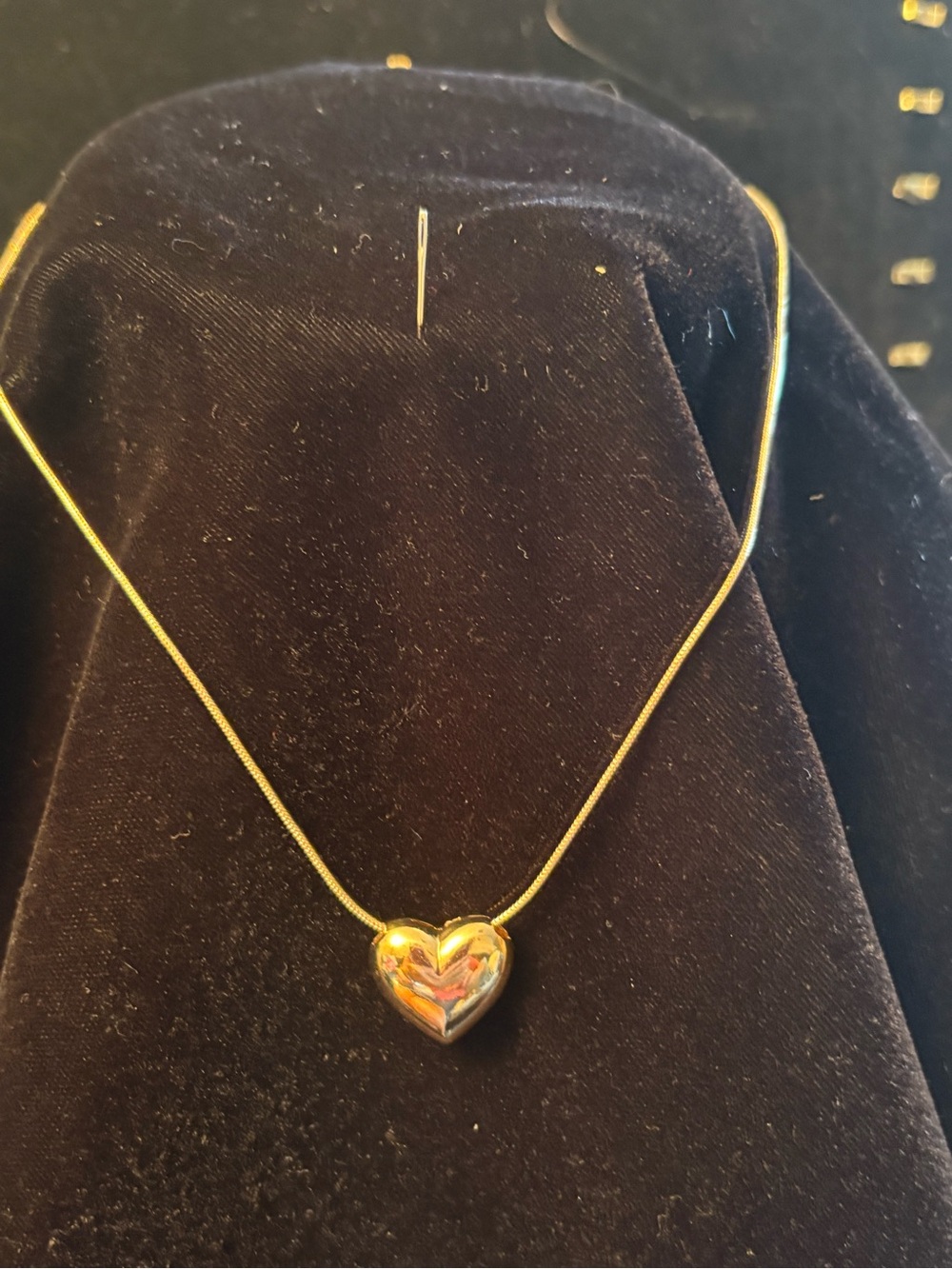Classic Gold Heart Pendant Necklace for Women